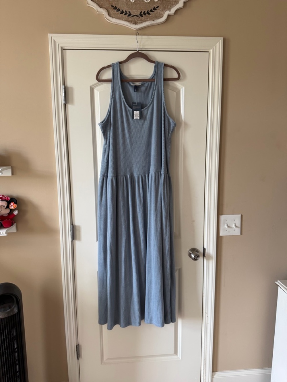 NWT Universal Thread Soft Dusty Blue Sleeveless Maxi Dress